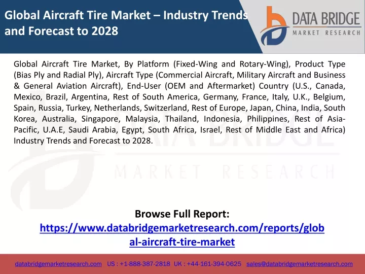 global aircraft tire market industry trends