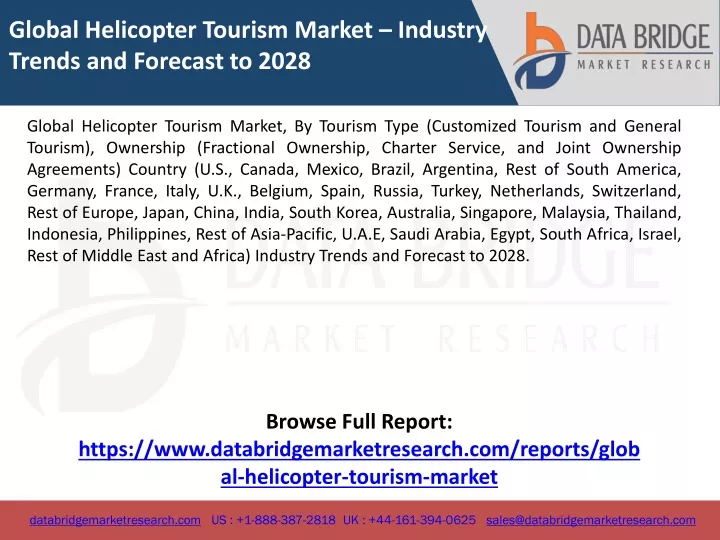global helicopter tourism market industry trends