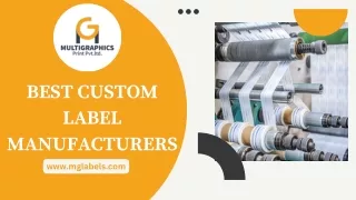 Best Custom Label Manufacturers in India