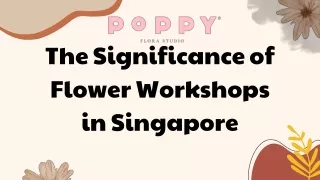 Unleash Your Creativity Flower Workshop in Singapore