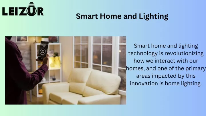 smart home and lighting