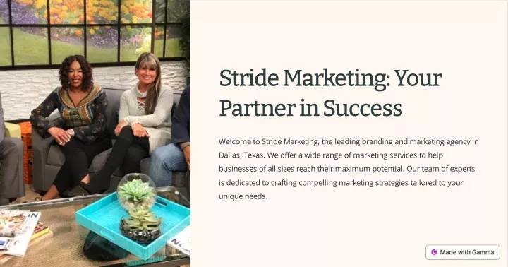 stride marketing your partner in success
