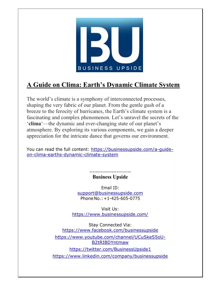 a guide on clima earth s dynamic climate system