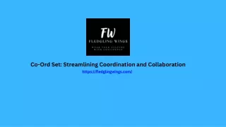 Co-Ord Set Streamlining Coordination and Collaboration