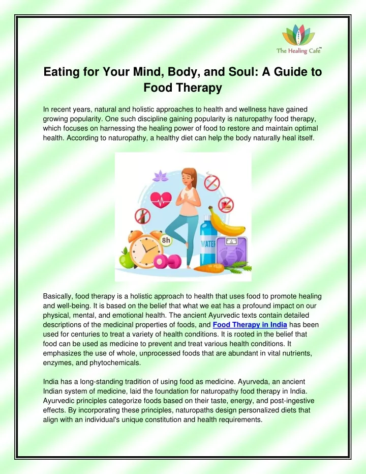 eating for your mind body and soul a guide
