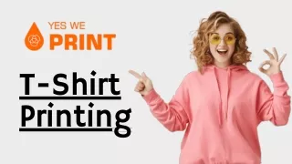 T-Shirt Printing - Yes We Print