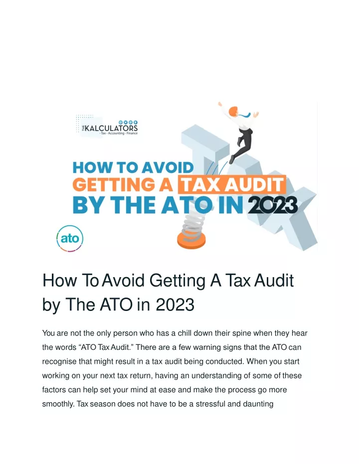 how to avoid getting a tax audit