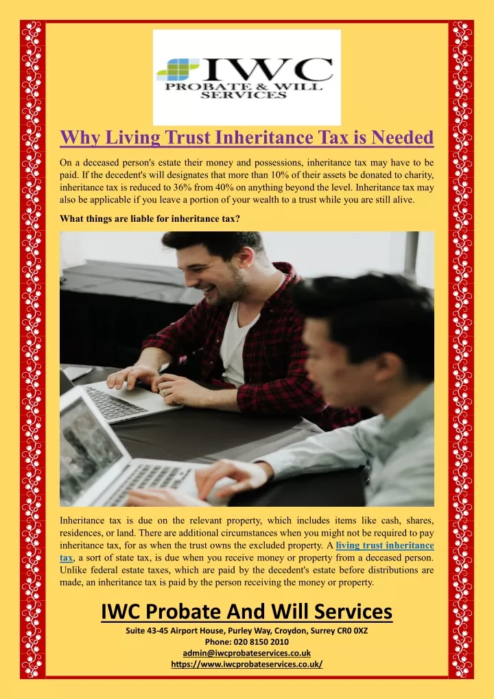 why living trust inheritance tax is needed
