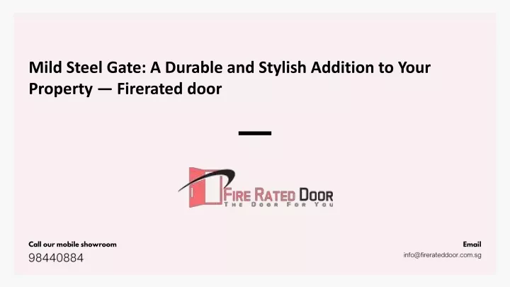 mild steel gate a durable and stylish addition