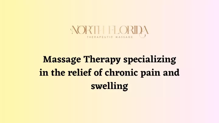 massage therapy specializing in the relief