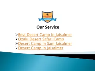 Best Desert Camp In Jaisalmer