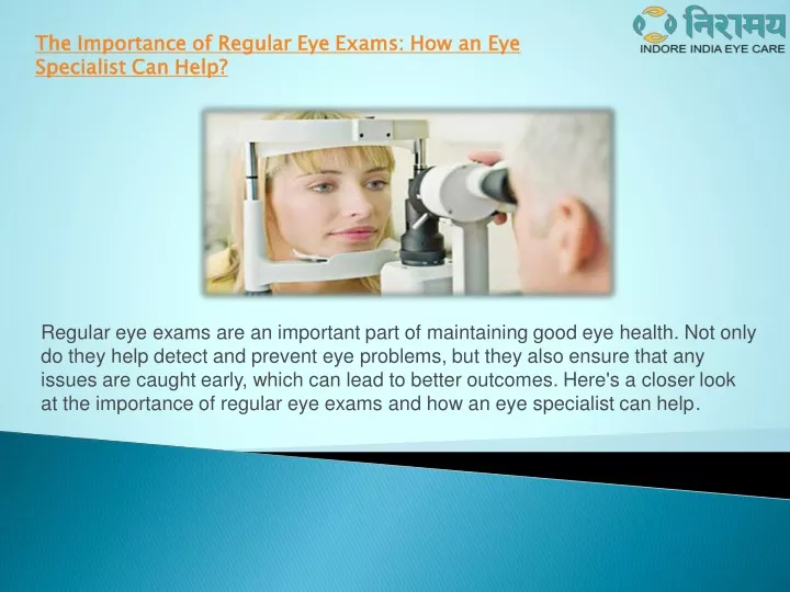 the importance of regular eye exams