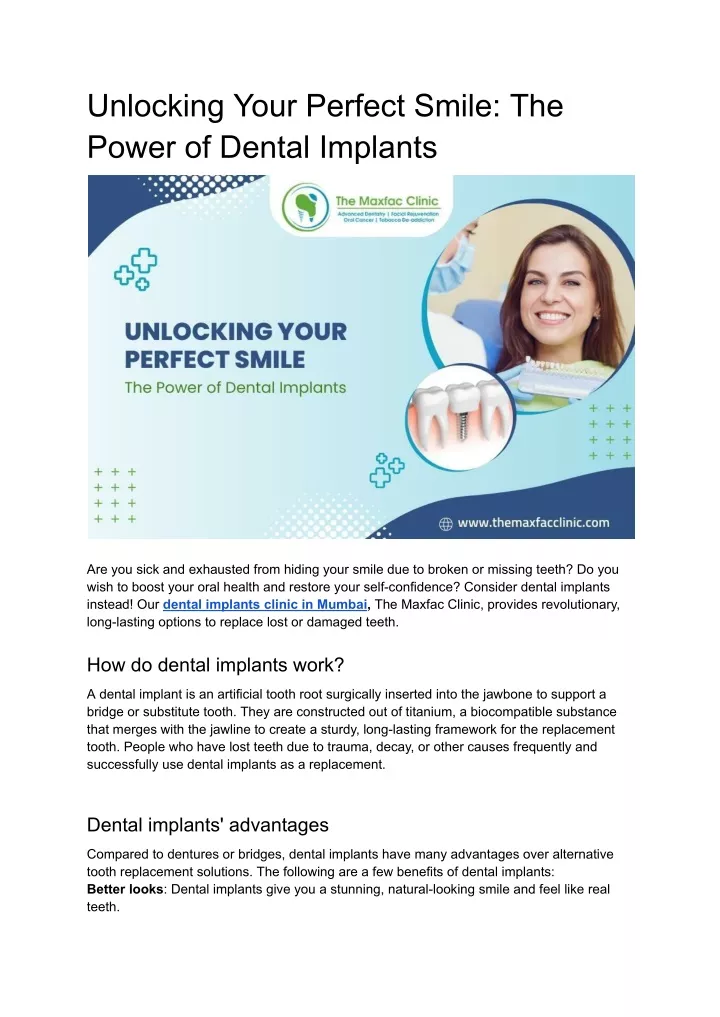 unlocking your perfect smile the power of dental