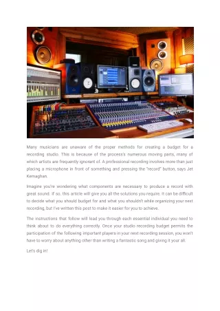 many musicians are unaware of the proper methods