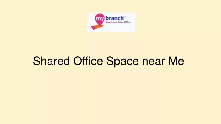 shared office space near me