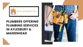 Professional Plumbers Offering Plumbing Services in Aylesbury & Maidenhead