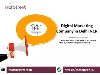 Digital Marketing Company in Delhi NCR -TechStreet Solutions