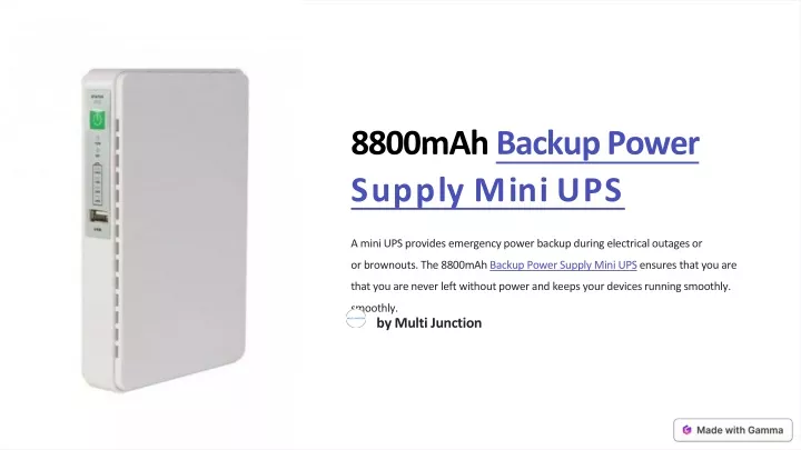 8800mah backup power supply mini ups