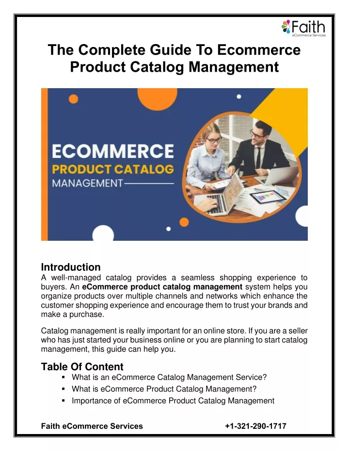 the complete guide to ecommerce product catalog