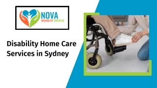 disability home care services in sydney