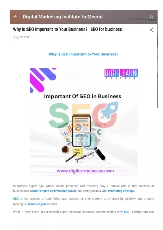 digital marketing institute in meerut