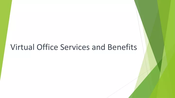 virtual office services and benefits