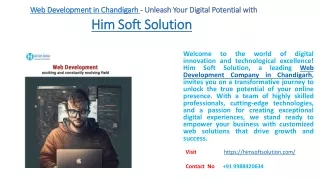 Web Development in Chandigarh