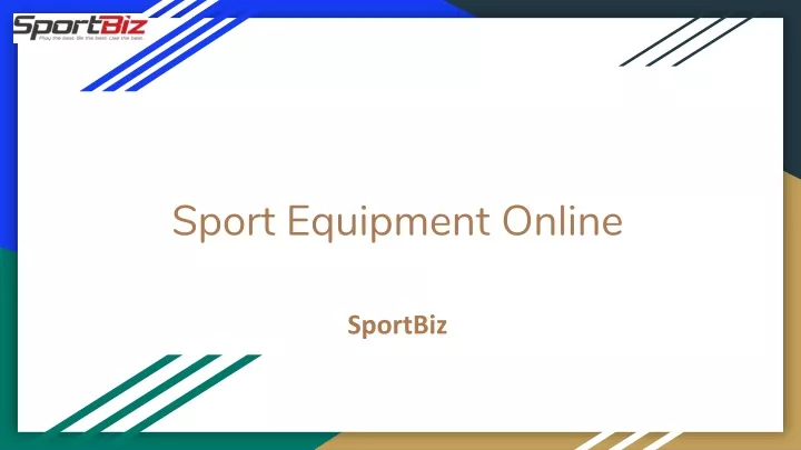 sport equipment online