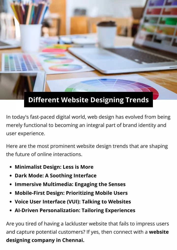 different website designing trends