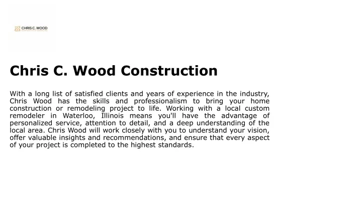 chris c wood construction