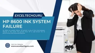 HP 8600 ink system failure