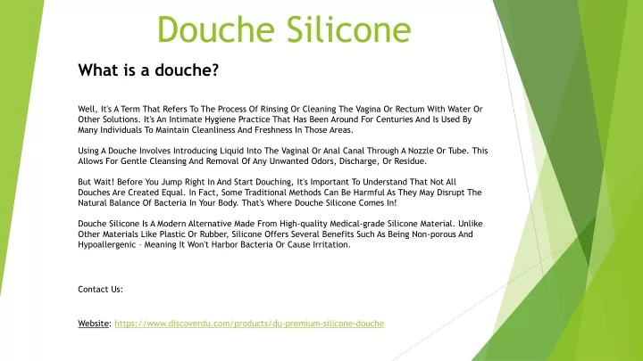 douche silicone