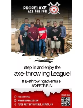 Propel Axe:-Denver's premium axe throwing venue