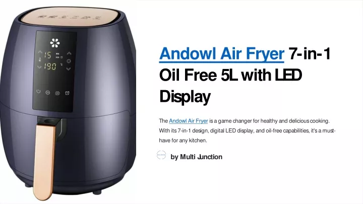 andowl air fryer 7 in 1 oil free 5l with