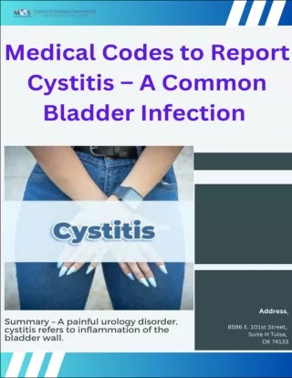 Medical Codes to Report Cystitis – A Common Bladder Infection