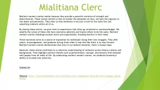 mialitiana clerc