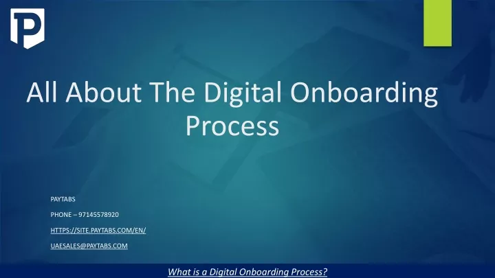 all about the digital onboarding process