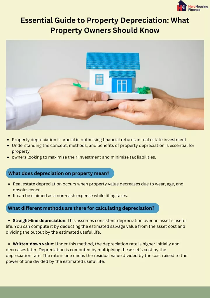 essential guide to property depreciation what