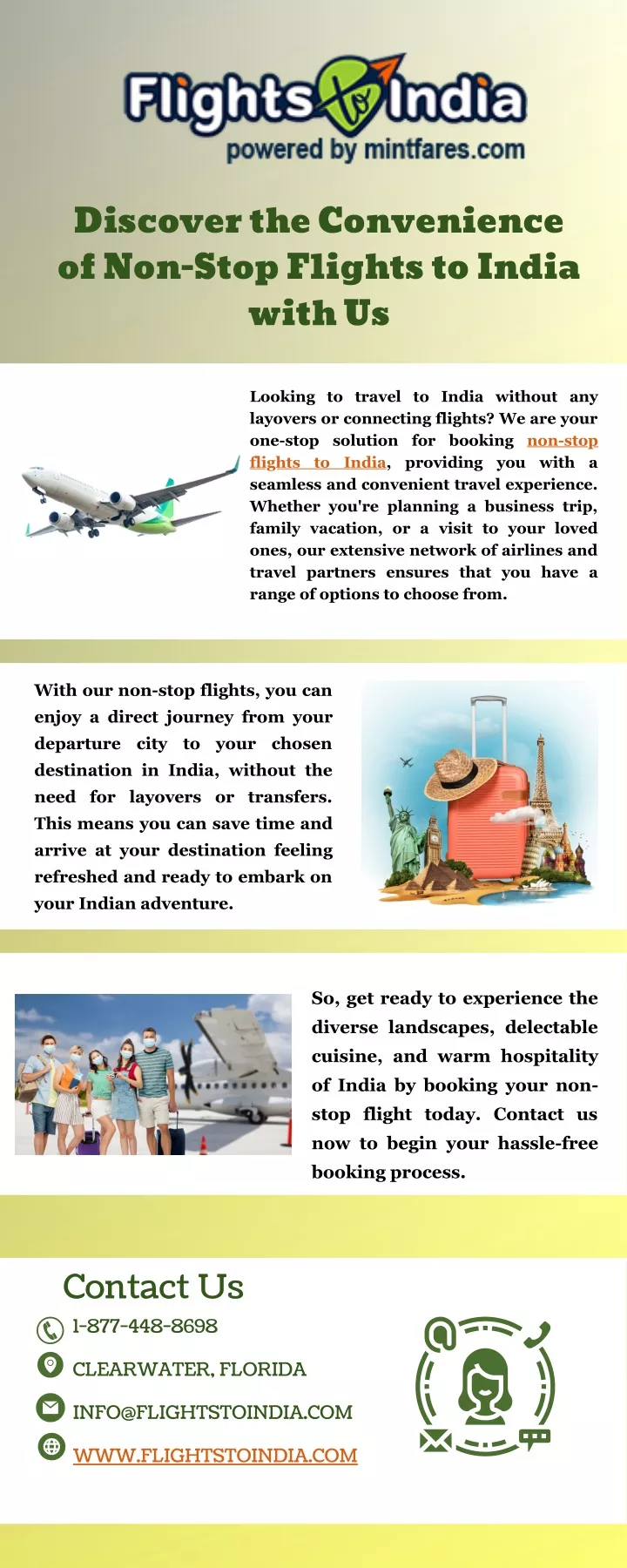 discover the convenience of non stop flights