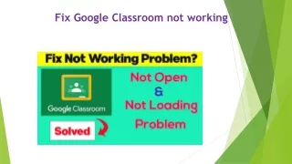 fix google classroom not working