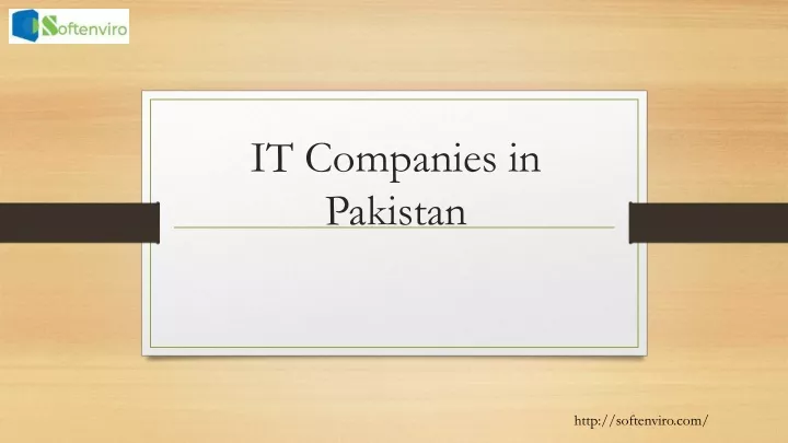 it companies in pakistan