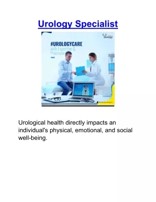 PPT - Urology Specialist Group_ Expert Care for Urinary and ...