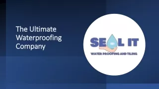 Seal It Waterproofing - Best Waterproofing Contractors in Sydney