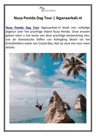 nusa penida dag tour ikganaarbali nl