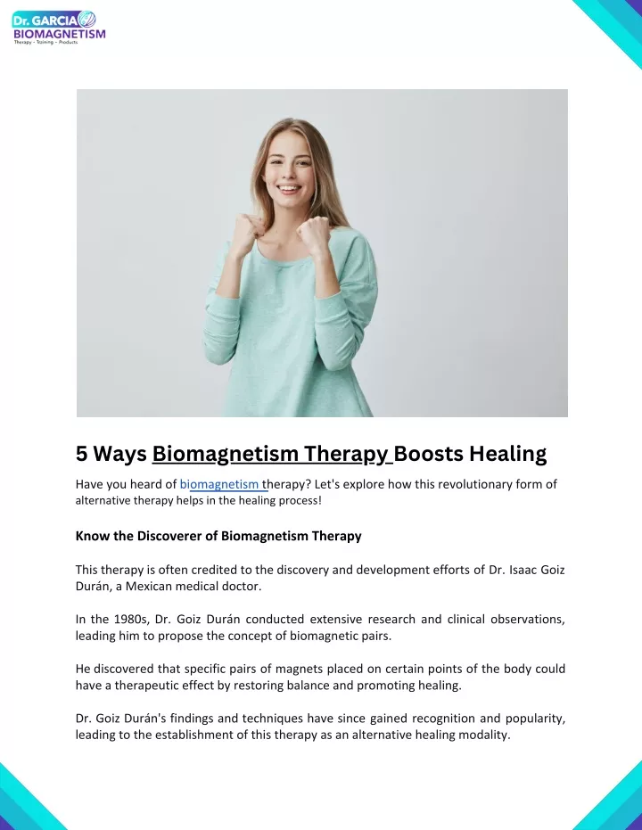 5 ways biomagnetism t herapy boosts healing