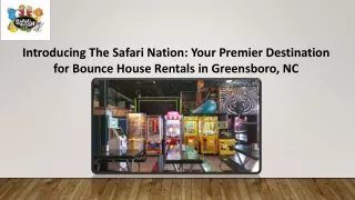 Bounce House Rentals Greensboro NC - The Safari Nation