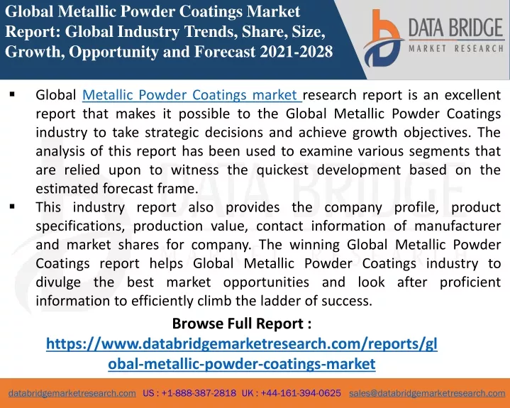 global metallic powder coatings market report