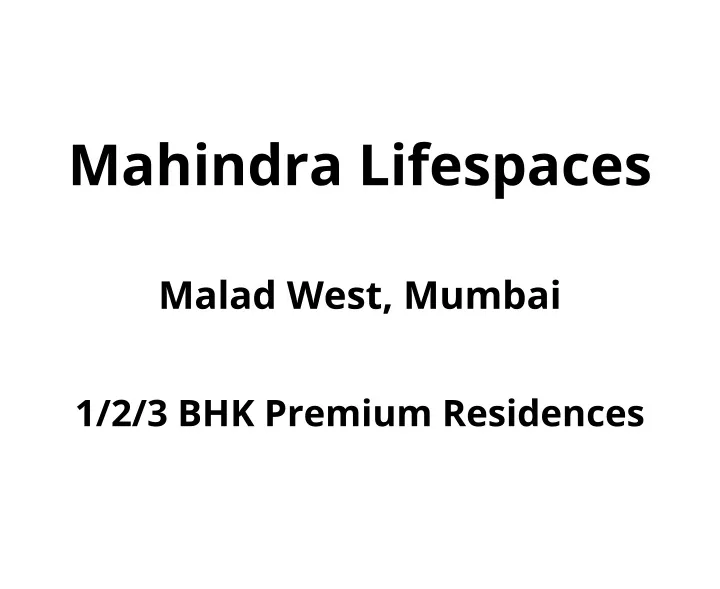 mahindra lifespaces