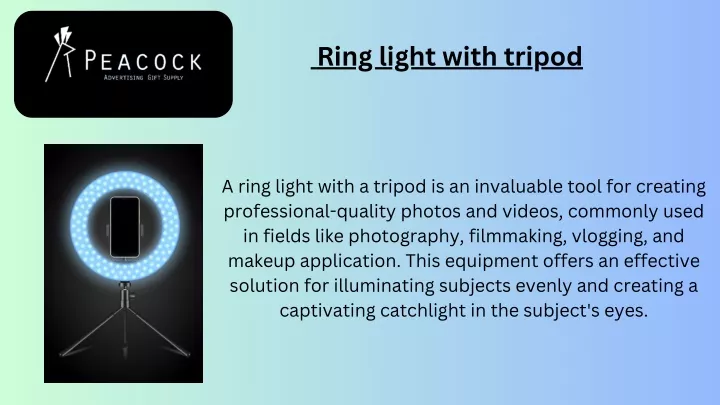 ring light with tripod