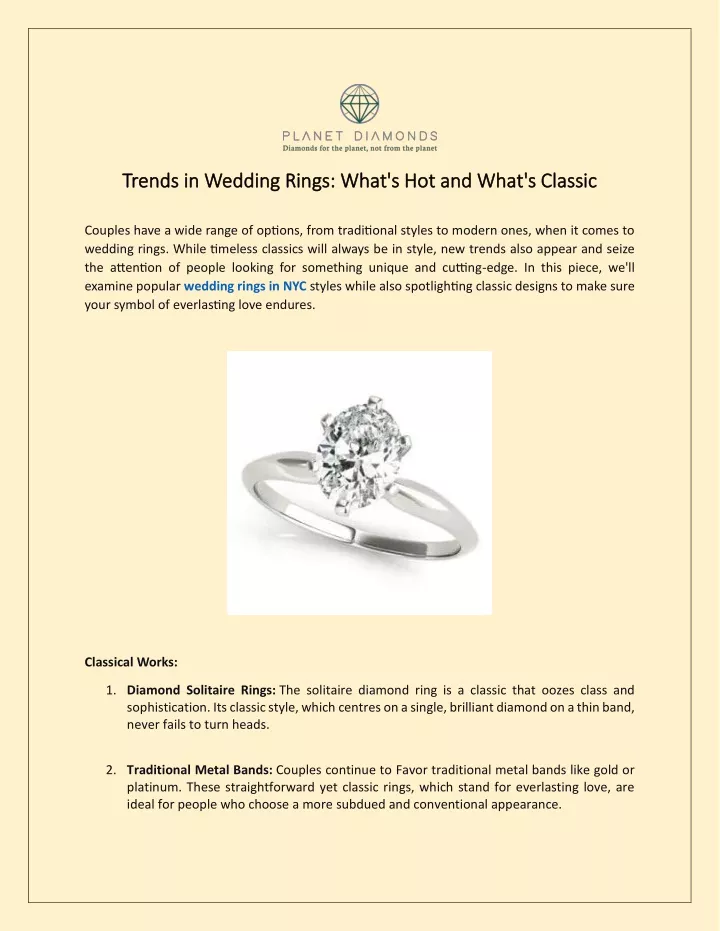 trends in trends in w wedding